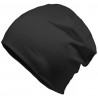 Winter hat with fleece lining - mod.3002:Medium, Jet Black, Cotton